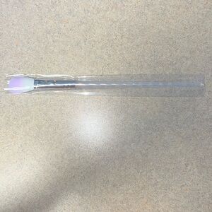 SLMissGlam Flat Blush TT04 Unicorn Makeup Brush White Lavender Rhinestone Handle